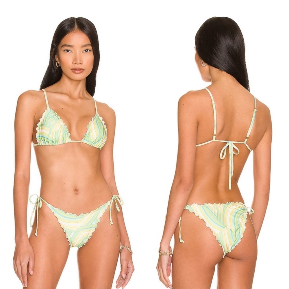 NWT L*Space Maggie Roger Bikini Set Over the Rainbow color